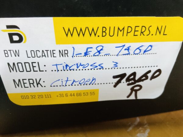 Bumper Citroen C3 Aircross Air Cross Achterbumper 1-E8-7960R