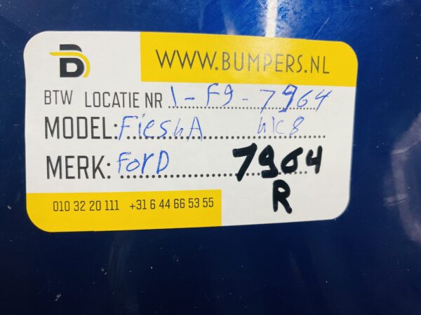Bumper Ford Fiesta Mk8 2017-2022 Achterbumper 1-F9-7964R