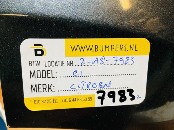 BUMPER Citroen C1  2014-2023 VOORBUMPER 2-A5-7983z