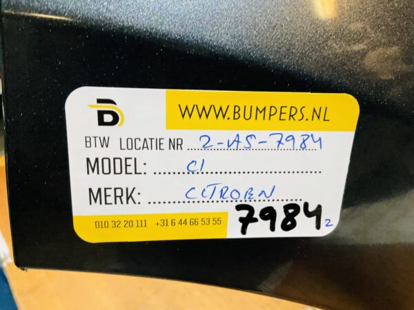 BUMPER Citroen C1  2014-2023 VOORBUMPER 2-A5-7984z