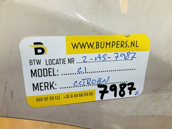 BUMPER Citroen C1  2014-2023 VOORBUMPER 2-A5-7987z