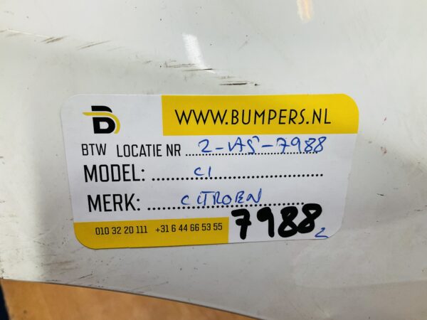 BUMPER Citroen C1  2014-2023 VOORBUMPER 2-A5-7988z