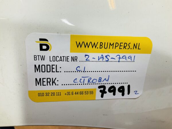 BUMPER Citroen C1  2014-2023 VOORBUMPER 2-A5-7991z