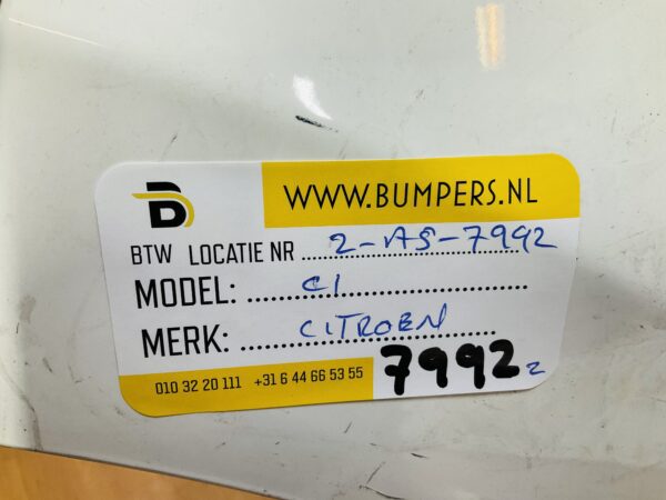 BUMPER Citroen C1  2014-2023 VOORBUMPER 2-A5-7992z