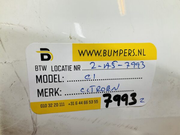 BUMPER Citroen C1  2014-2023 VOORBUMPER 2-A5-7992z