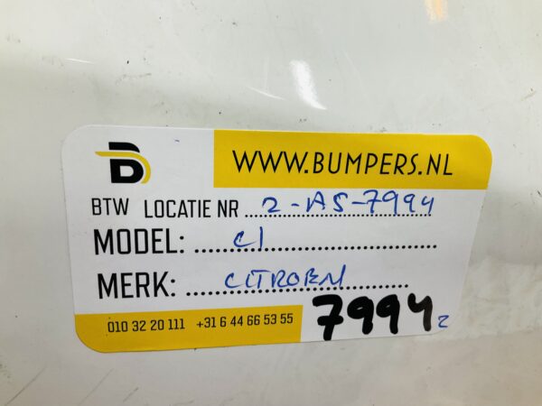 BUMPER Citroen C1  2014-2023 VOORBUMPER 2-A5-7994z