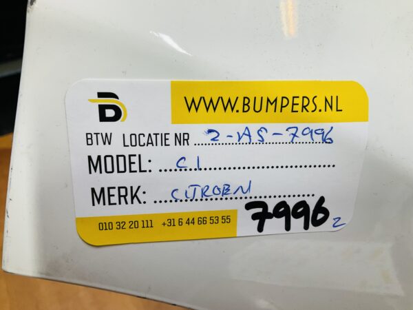 BUMPER Citroen C1  2014-2023 VOORBUMPER 2-A5-7996z