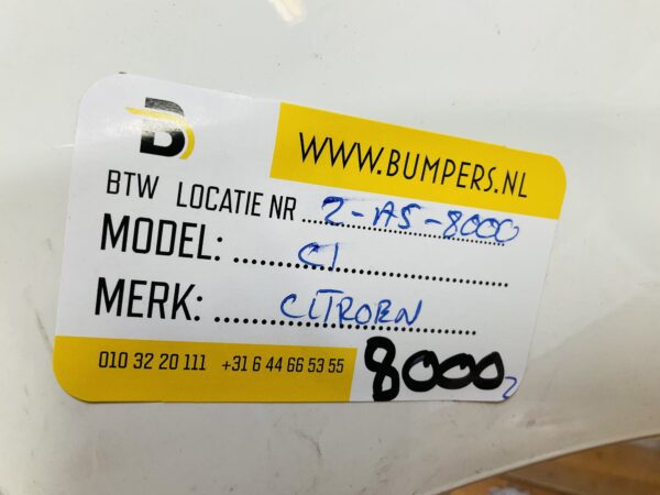 BUMPER Citroen C1  2014-2023 VOORBUMPER 2-A5-8000z