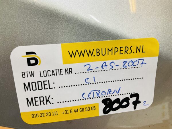 BUMPER Citroen C1  2014-2023 VOORBUMPER 2-A5-8007z