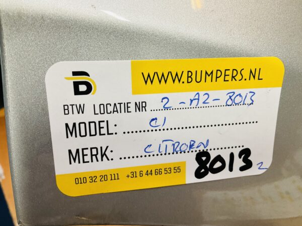 BUMPER Citroen C1  2014-2023 VOORBUMPER 2-A5-8013z