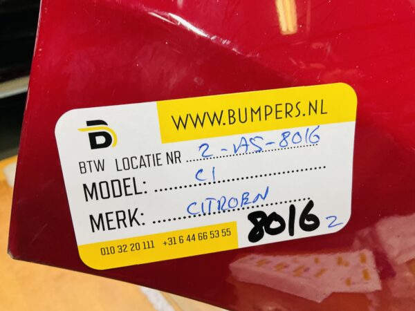 BUMPER Citroen C1  2014-2023 VOORBUMPER 2-A5-8016z