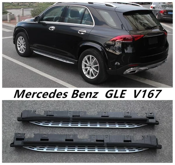 Mercedes GLE W167 V167 Zijskirt Treeplanken Side Steps Set L+R SUV Compleet