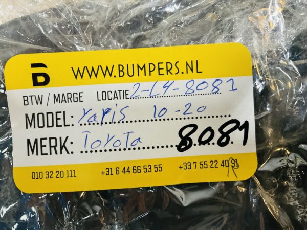 Onderplaat Toyota Yaris 2010-2020 53289-0D060 Bumper Lip 2-L4-8081