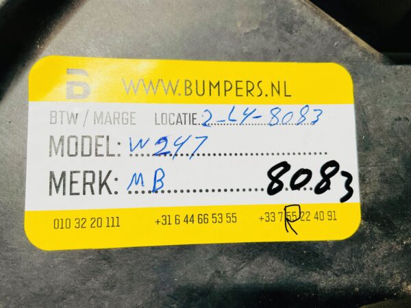 Onderplaat Mercedes B Klasse W247 AMG A2478857102 BumperLip  2-L10B-8083R