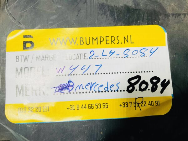 Onderplaat Mercedes W447 Vito AMG A4478850136 BumperLip  2-L4-8084R