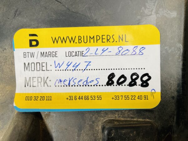 Onderplaat Mercedes W447 Vito A4478850036 BumperLip  2-L4-8088R