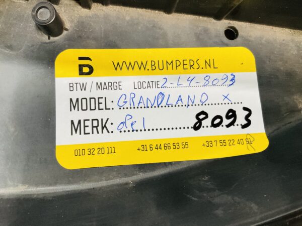 Onderplaat Opel Grandland BumperLip  2-L4-8093R