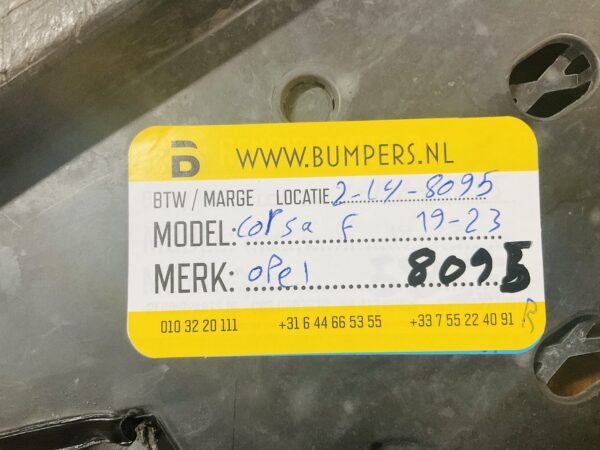 Onderplaat Opel Corsa F 2019-2023 475498858 BumperLip  2-L4-8095R