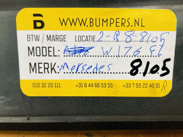 Diffuser Mercedes A Klasse W176 Facelift Normal Bumperlip 2-R8-8105R