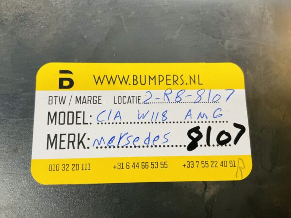 Diffuser Mercedes CLA W118 AMG Facelift Normal Bumperlip 2-R8-8107R