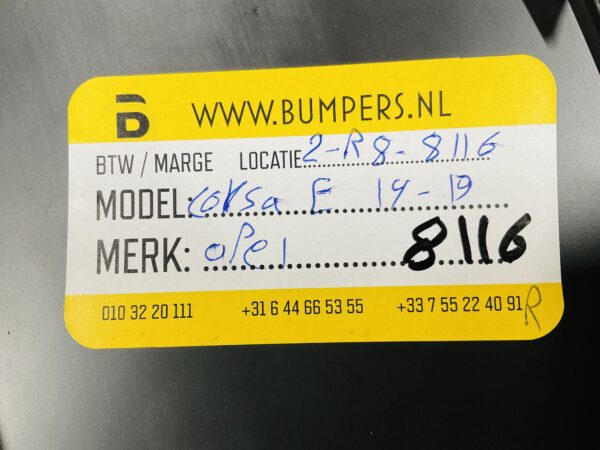 Diffuser Opel Corsa E 2014-2019 Bumperlip 2-R8-8116R