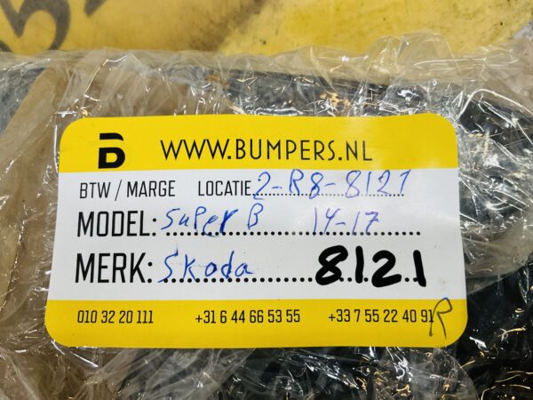Diffuser Skoda Super B2014-2017 Bumperlip 2-R8-8121R