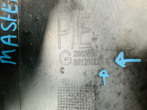 Bumper Hoek Renault Master Lift 851210001 Achterbumper 2-N4-8136R