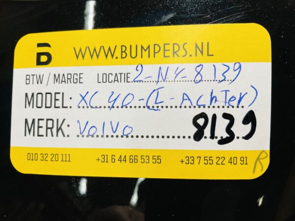 Bumper Hoek Volvo Xc40 Lift Achterbumper 2-N4-8139R
