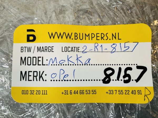 Diffuser Opel Mokka  Achterbumper Lip 2-R1-8157R
