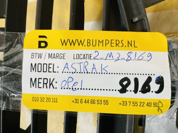 Bumper Rooster Opel Astra K 2014-2018 Gril 2-M3-8169R