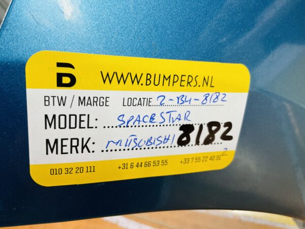 BUMPER Mitsubishi Spacestar 2012-2017 VOORBUMPER 2-B4-8182z