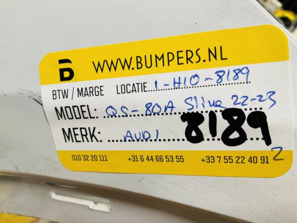 BUMPER Audi Q5 80A Sline S-Line 2022-2023 VOORBUMPER 1-H10-8189z