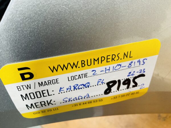 BUMPER Skoda Karoq Facelift  2022-2023 VOORBUMPER 2-H10-8195z