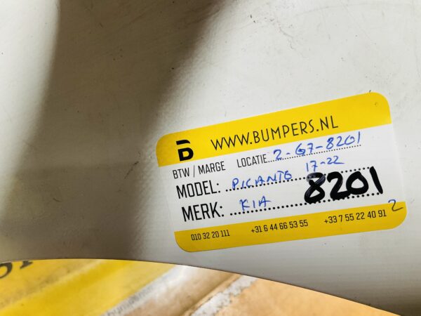 BUMPER Kia Picanto 2017-2022 VOORBUMPER 2-G7-8201z