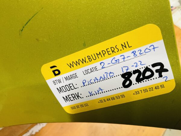 BUMPER Kia Picanto 2017-2022 VOORBUMPER 2-G7-8207z