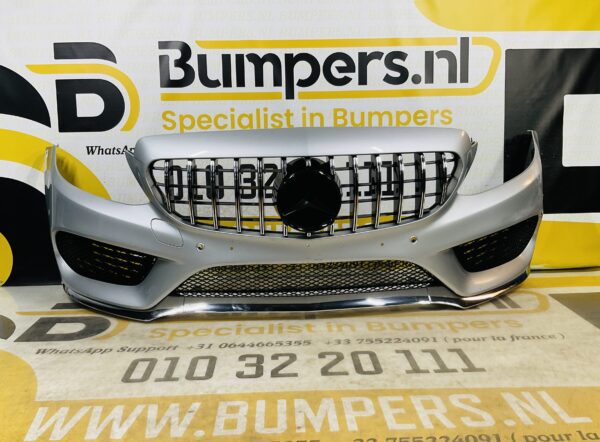 BUMPER Mercedes C Klasse W205 AMG GT Grill 2014-2017 VOORBUMPER 1-A4-8225z