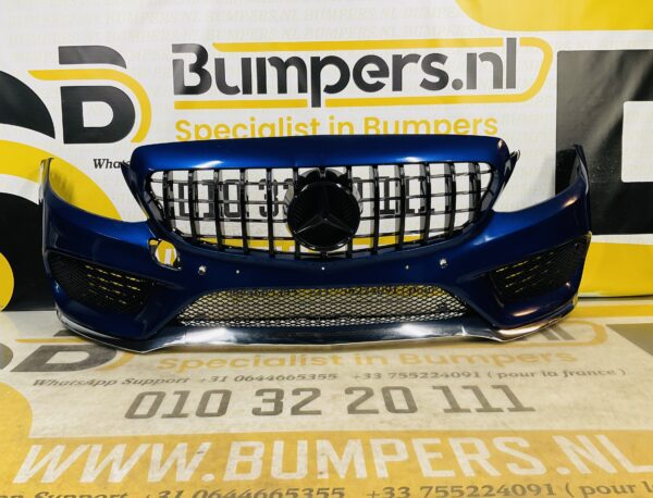 BUMPER Mercedes C Klasse W205 AMG GT Grill 2014-2017 VOORBUMPER 1-Z3-8227z