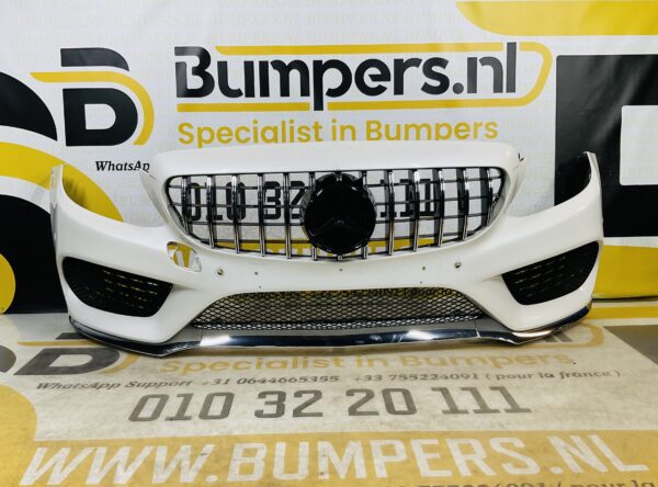 BUMPER Mercedes C Klasse W205 AMG GT Grill 2014-2017 VOORBUMPER 1-A4-8228z
