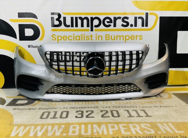 BUMPER Mercedes C Klasse W205 AMG Facelift GT Grill 2017-2021 VOORBUMPER 1-A4-8279z