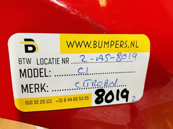 BUMPER Citroen C1 2014-2023 VOORBUMPER 2-A5-8019z