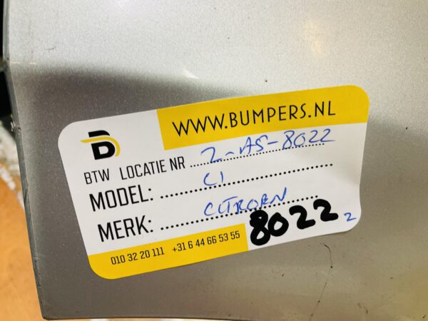 BUMPER Citroen C1 2014-2023 VOORBUMPER 2-A5-8022z