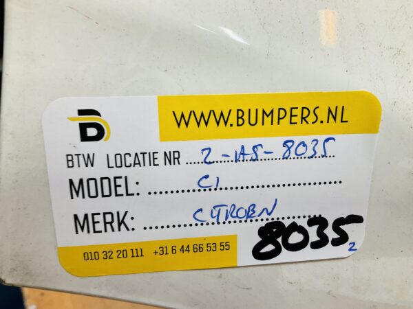 BUMPER Citroen C1 2014-2023 VOORBUMPER 2-A5-8035z