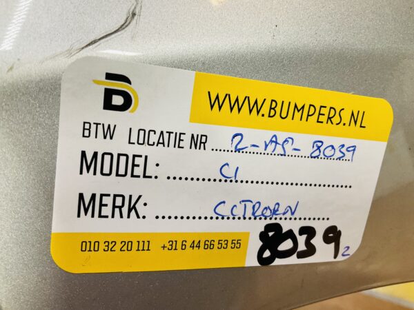 BUMPER Citroen C1 2014-2023 VOORBUMPER 2-A5-8039z