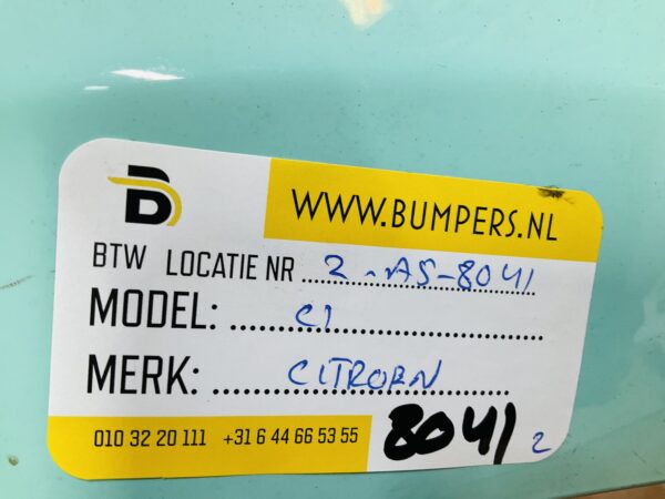 BUMPER Citroen C1 2014-2023 VOORBUMPER 2-A5-8041z