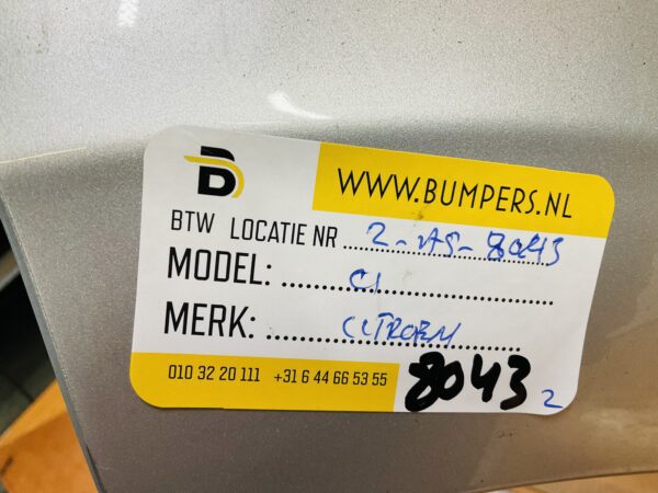 BUMPER Citroen C1 2014-2023 VOORBUMPER 2-A5-8043z