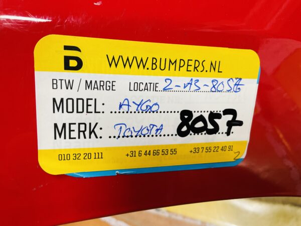 BUMPER Toyota Aygo  2014-2017 VOORBUMPER 2-A3-8057z