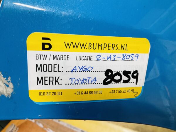 BUMPER Toyota Aygo  2014-2017 VOORBUMPER 2-A3-8059z