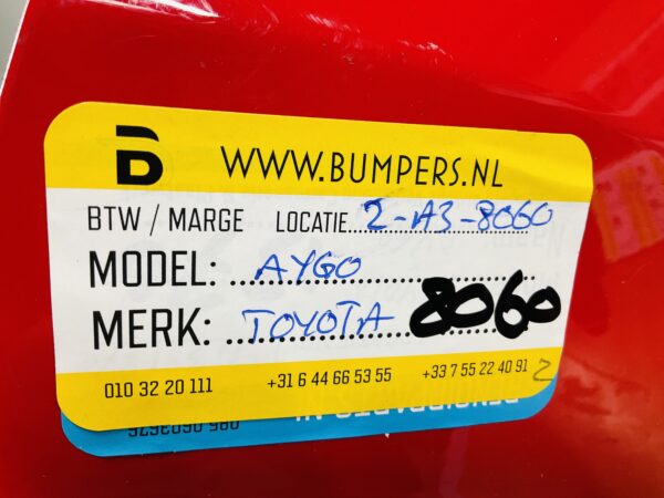 BUMPER Toyota Aygo  2014-2017 VOORBUMPER 2-A3-8060z