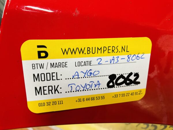BUMPER Toyota Aygo  2014-2017 VOORBUMPER 2-A3-8062z