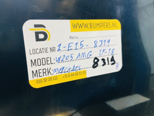 Bumper Mercedes C W205 AMG Hybrid A2058853103 Achterbumper 1-E7-8319R